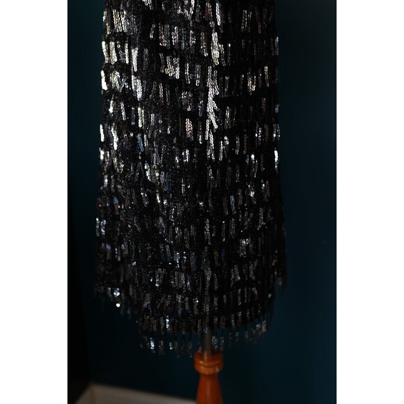 Zara Black Sequin Mini Dress - Picture 6 of 13